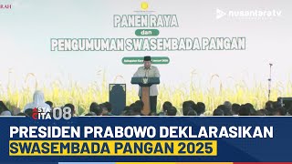 Download lagu [LIVE] Presiden Prabowo Deklarasikan Swasembada Pangan 2025 | ASTA CITA 08