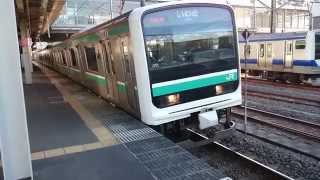 JR東日本E501系(10両) JR常磐線普通いわき行き 勝田駅を発車