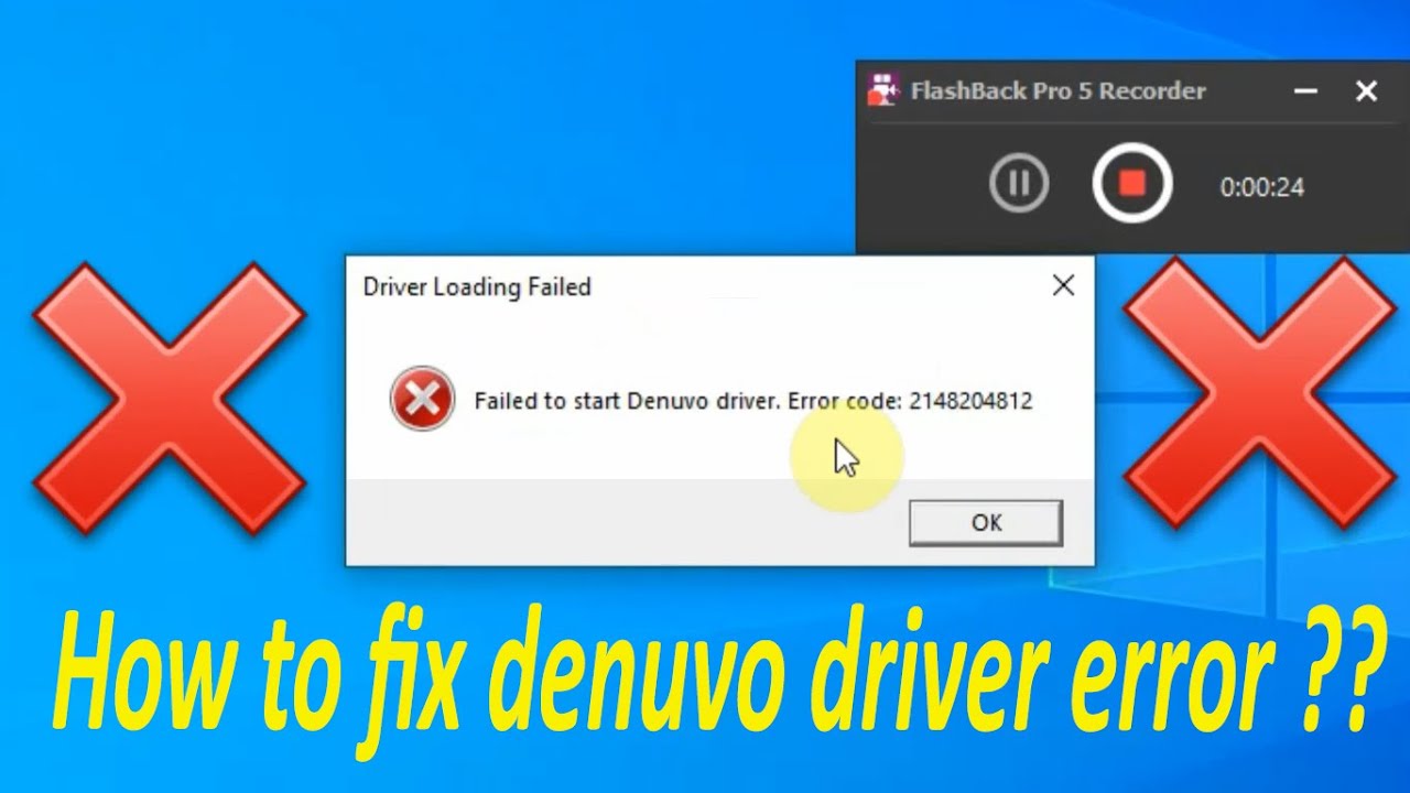 Error code 2148204812. Failed to start Denuvo Driver Error code 2148204812.