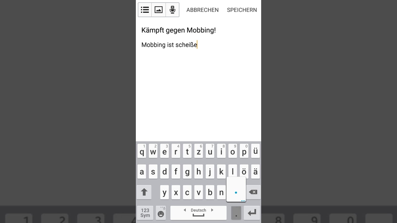 VIDEO GEGEN MOBBING! 