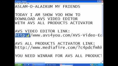 AVS VIDEO EDITOR + AVS ALL PRODUCTS ACTIVATOR + LINK