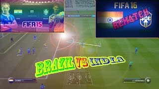 FIFA 15| Индия VS Бразилия | Эрнанес 2-ой гол НОЖНИЦАМИ