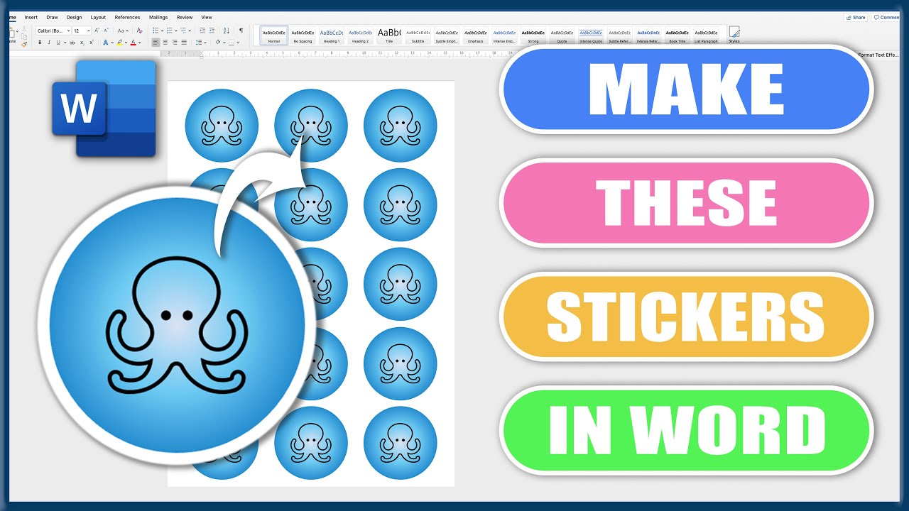 how-to-make-stickers-in-word-microsoft-word-tutorials-youtube