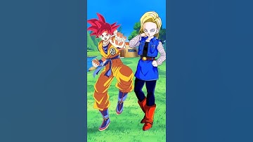 who is the strongest aniroid 18 vs goku #anime #dbs #dbz #goku #shorts 😍🤮🤬😎