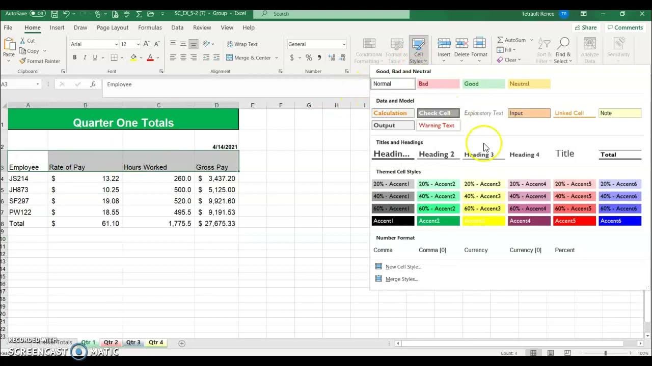 Excel Module 5 Apply Your Knowledge - YouTube