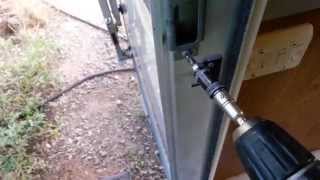 This Old Trailer ~Fixing an RV Screen Door Latching Problem