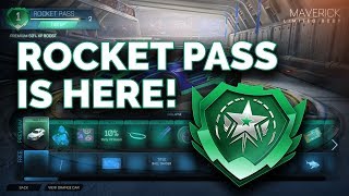 Rocket Pass Is Here! Maverick Gameplay | Inner Monologue | Rocket League Plat1 Doubles