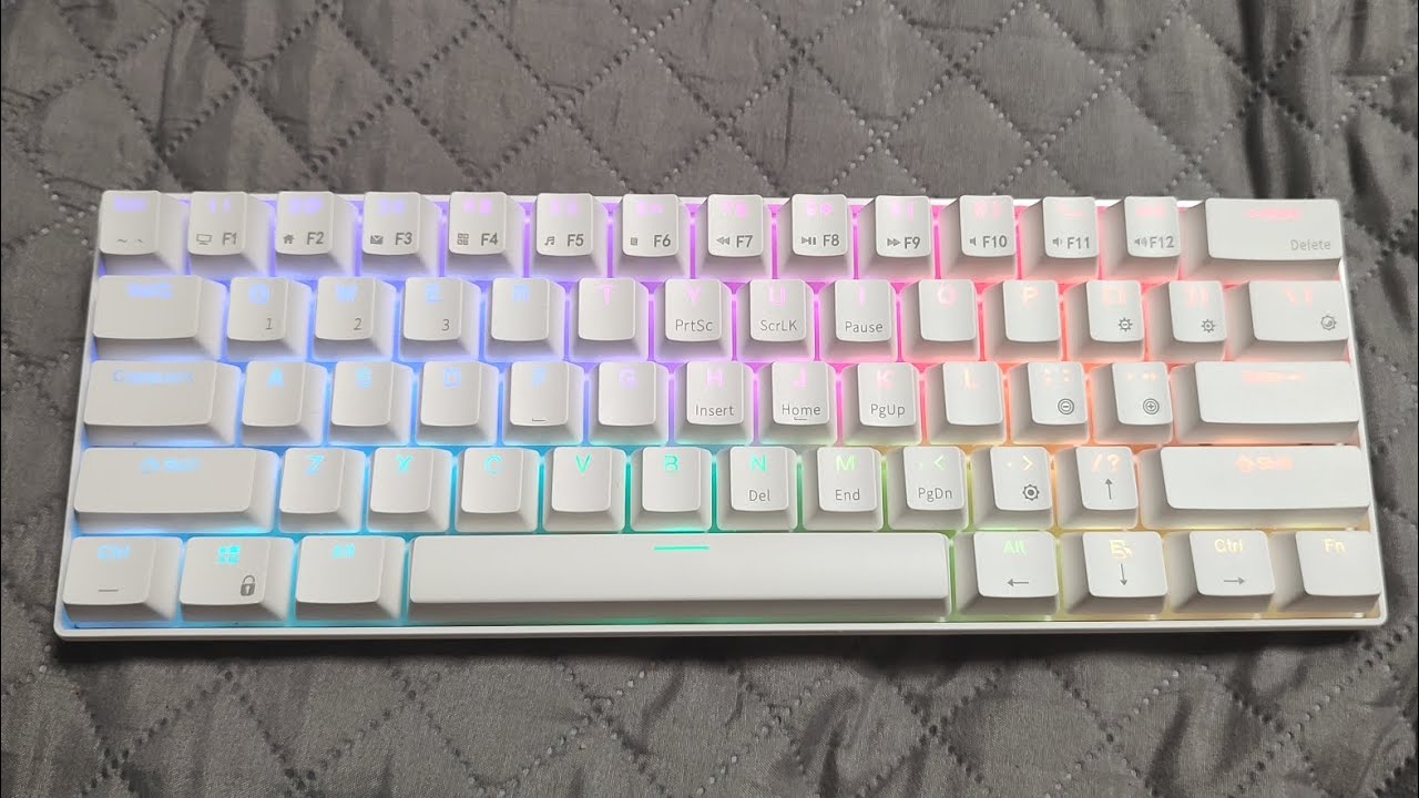 Red Dragon Rk61 Unboxing the 2022 version of the Royal Kluge RK61 red switch RGB white ...