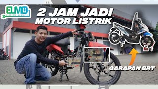 Motor Listrik Konversi Garapan Brt Dari Honda Revo Modal Rp 15 Juta Langsung Gas L Elmo