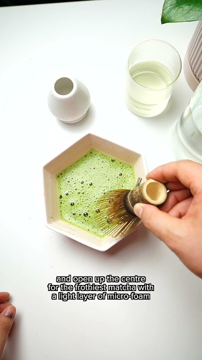 How to use a matcha whisk for the first time!