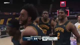 Nendah Tarke Cold Blooded Game Winner | MEAC Quarterfinals Coppin State vs Howard 03-09-22