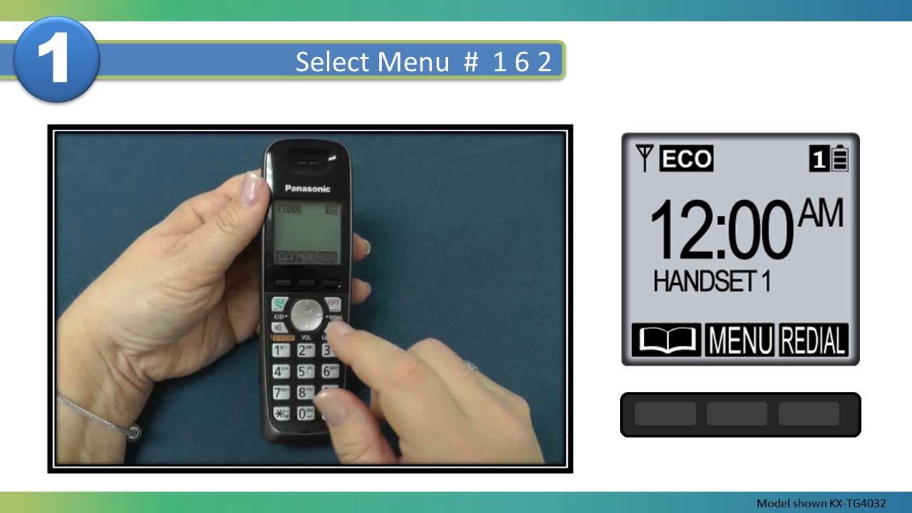 2013 Models - How to Turn Off Talking Caller ID on your Panasonic Cordless telephone - YouTube