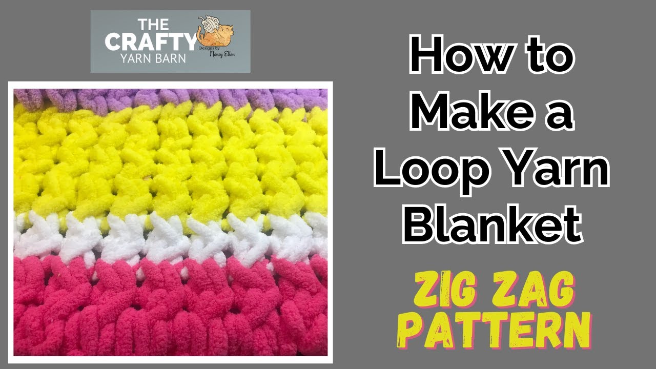 Easy Giant Knit Blanket Tutorial  Loop Yarn Blanket - A Crafty Concept