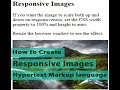 How to create a Responsive Images in html or css