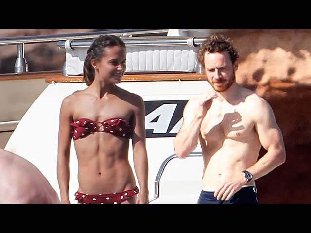 Michael Fassbender and Alicia Vikander's ultra rare joint appearance leaves  fans reeling - see