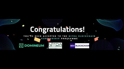 NITDA Blockchain Program #NITDABlockchainAccepted