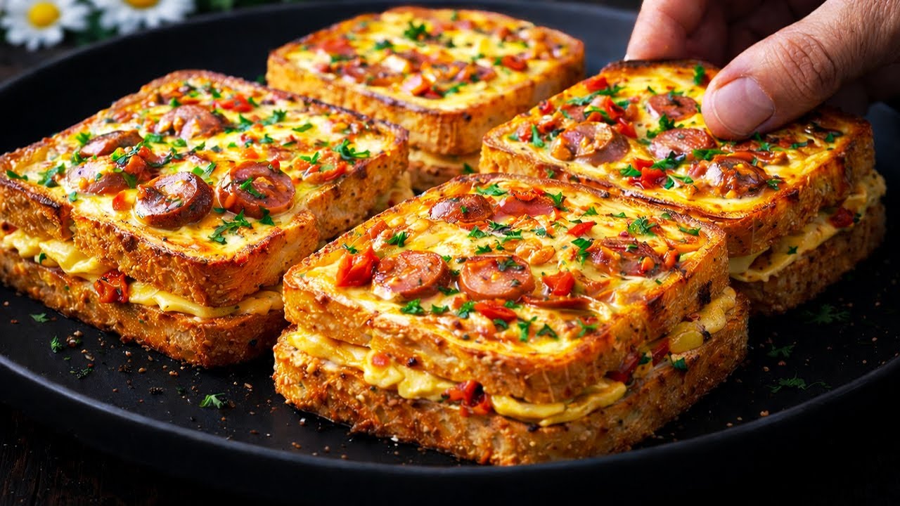 Забудь о пицце! Боже как ВКУСНО! Тосты превратил в ПИЦЦУ!