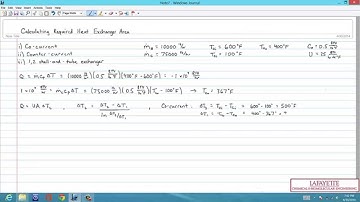 Design Analysis: Calculating Heat Exchanger Area