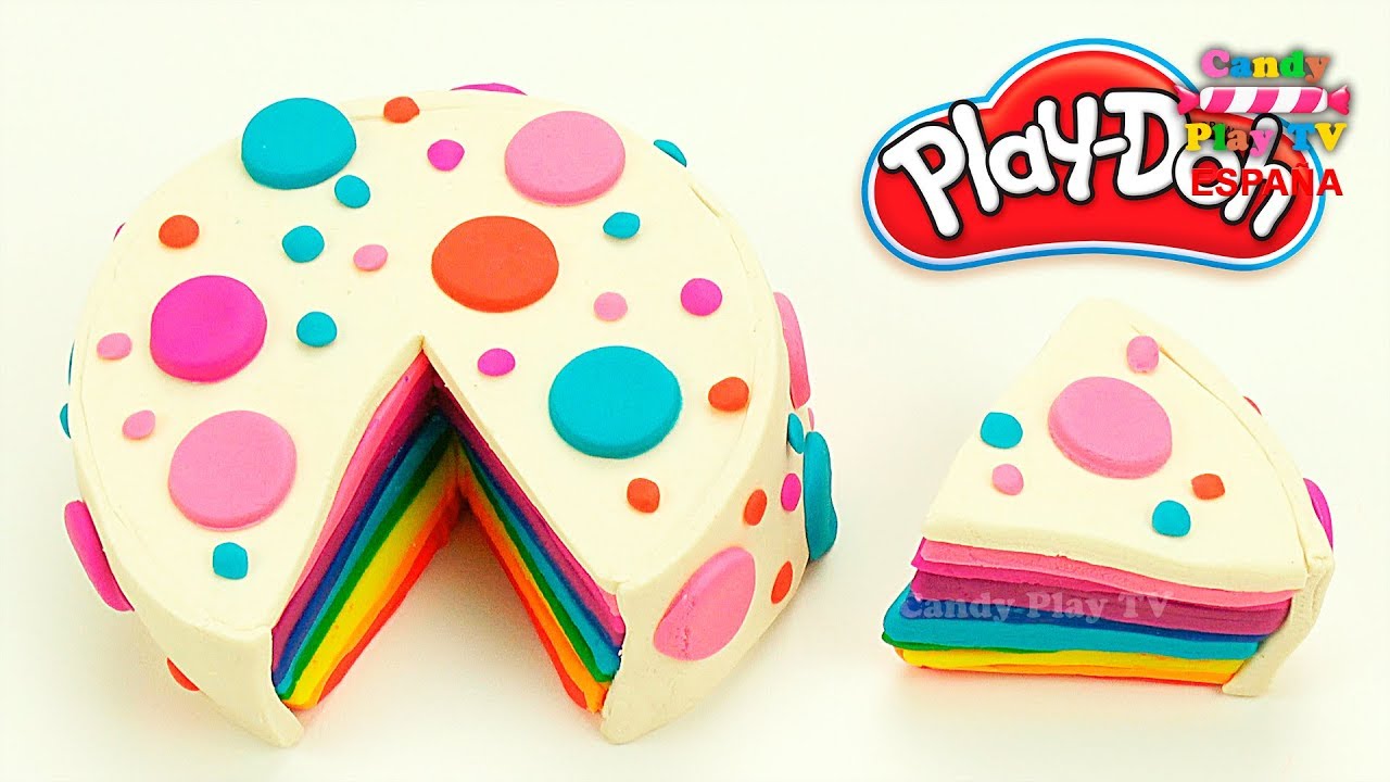 PASTEL DE PLASTILINA PLAY DOH | Aprender los colores con Play Doh en  español para niños - YouTube