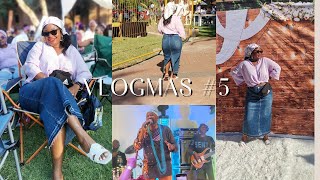 Vlogmas 5 || Spend a day with me at Doek & Denim Picnic || Live Concert with Ringo Madlingozi