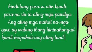 SANAYSAY💸KABAYANIHAN NG ATING MGA GURO #sanaysay #teachersday #gumawangsanaysay