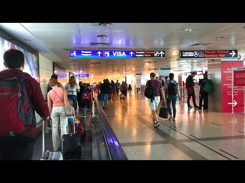 İstanbul Atatürk Airport Apron Tour - Walktrough 2018 HD