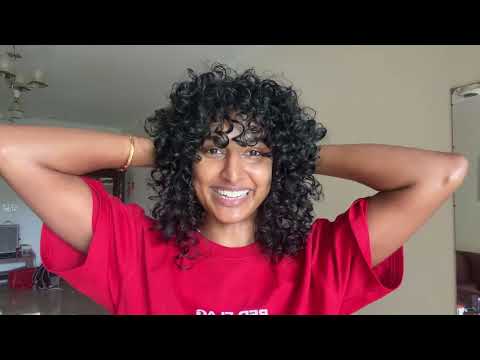 My curly hair routine| No brush just natural curls
