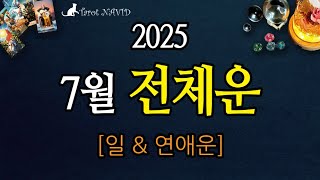 [타로] 🌦️ 7월 전체운 🍀 [2025. 7월 일 & 사랑] 📚️💑