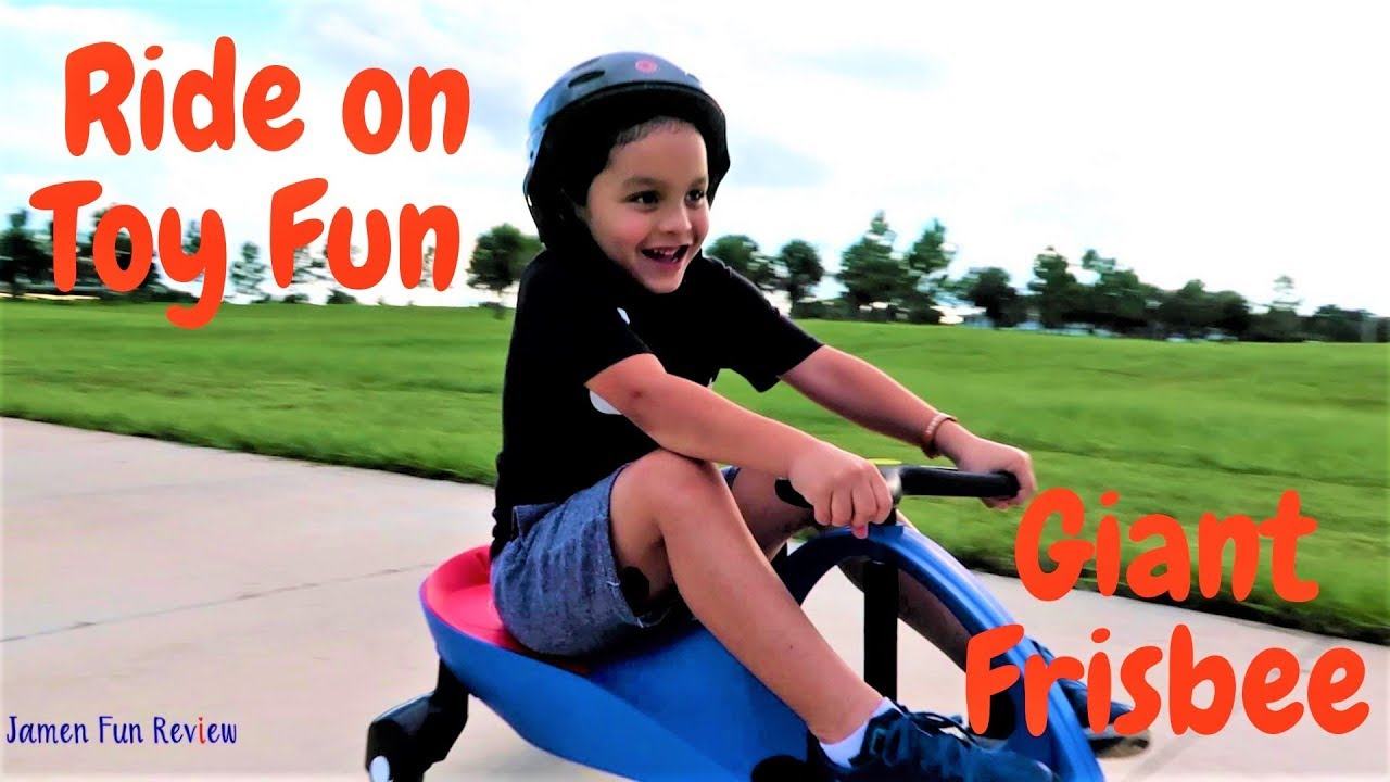 Ride on Toy | Giant Frisbee - YouTube