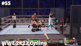 WWE 2K22 Online #55 - ONE OF US BETRAYS EACH OTHER IN THIS ELIMINATION CHAMBER!