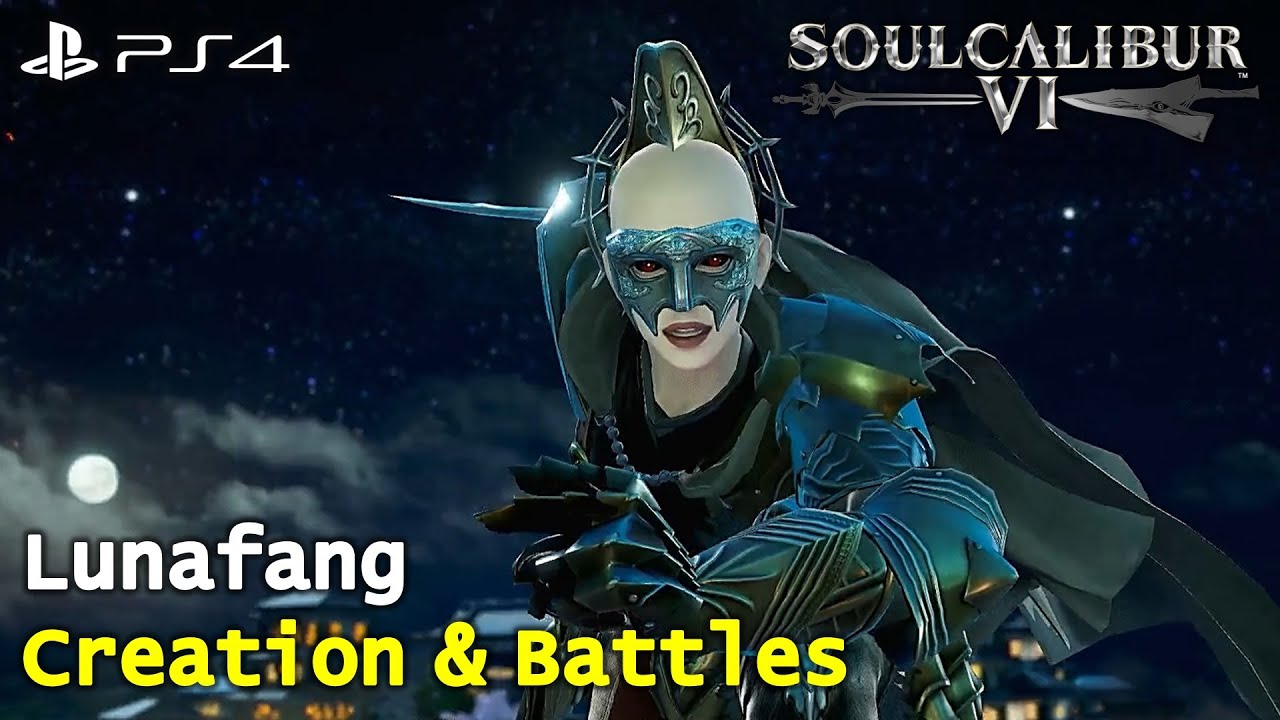 Soulcalibur VI [PS4] Lunafang - Created Character [1080P 60FPS] - Creation & Battle Gameplay