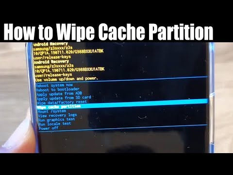 Galaxy S20 / Ultra / Plus: How to Wipe Cache Partition