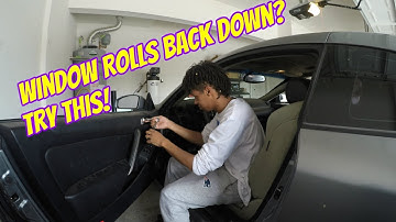 How to Fix a Window Motor That Rolls back Down on your G35 350Z for FREE!