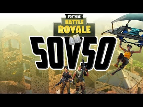 Playing the new update 50v50! (Fortnite battle royale)