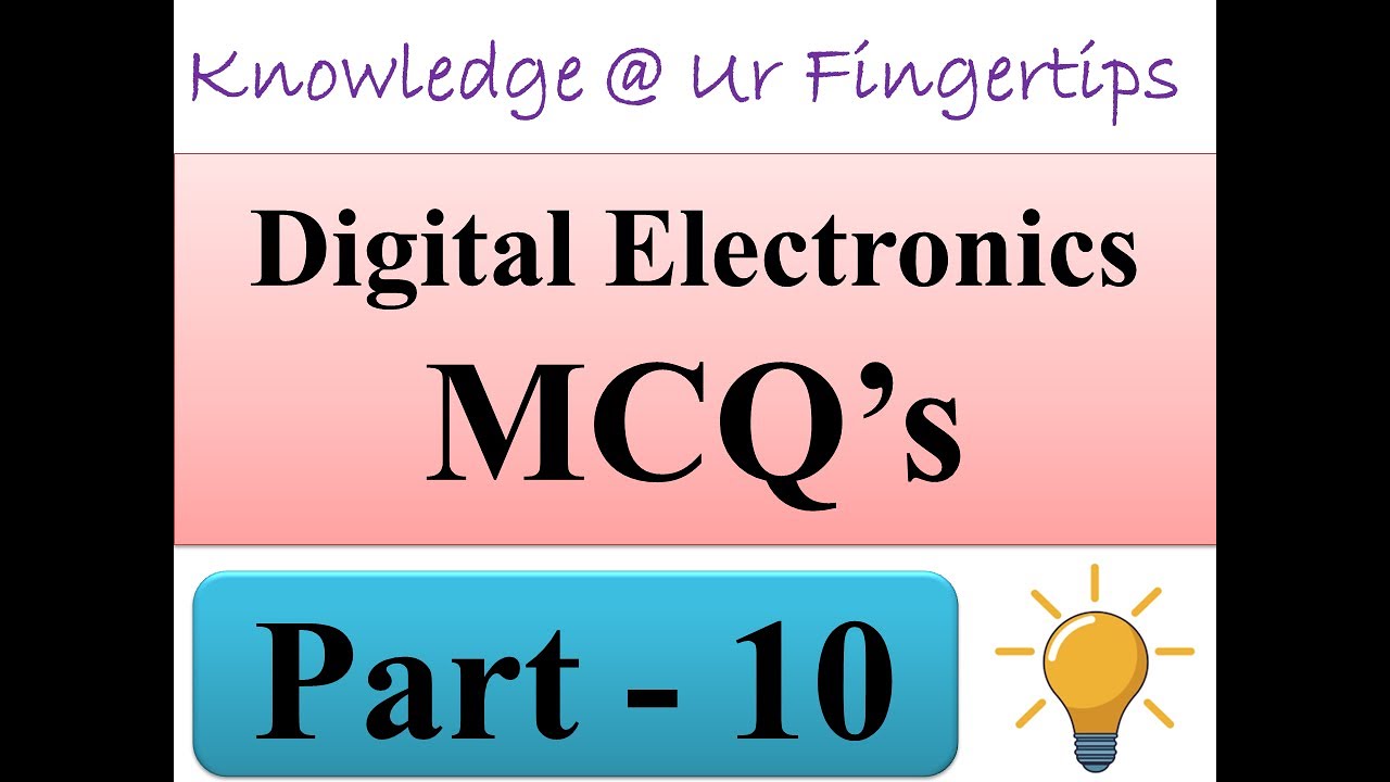 Digital Electronics MCQ Part -- 10 - YouTube