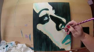 Layering wood stain for a moody effect.