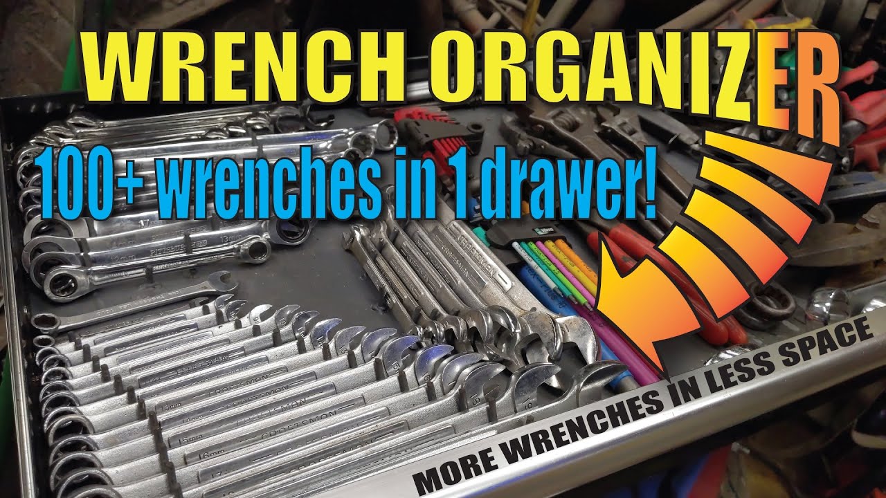 DIY Toolbox Wrench Organizer Custom Made - YouTube