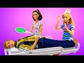 Жизнь Барби и Кена — Видео с куклами про то, как Кен заболел — Барби приревновала к доктору!