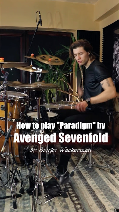 AVENGED SEVENFOLD - PARADIGM TUTORIAL #drums #avengedsevenfold #drumtutorial #brookswackerman