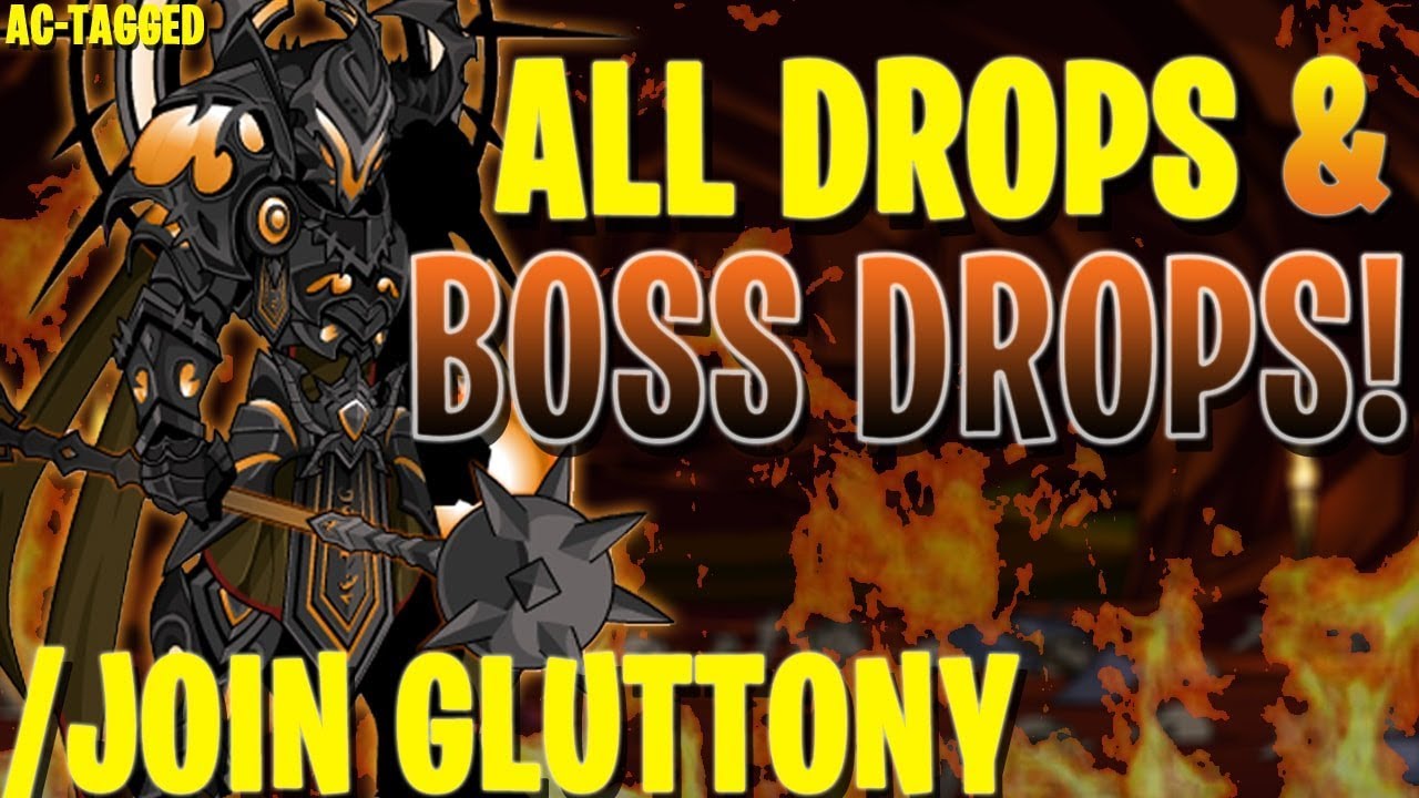 Aqw Join Gluttony Deflated Glutus Boss Drops All Area Drops