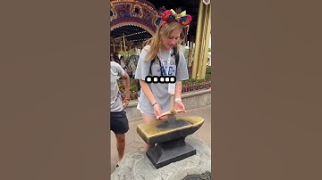 Thumbnail of SHE PULLED THE SWORD OUT OF THE STONE RIGHT IN FRONT OF ME IN DISNEY WORLD