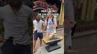 SHE PULLED THE SWORD OUT OF THE STONE RIGHT IN FRONT OF ME IN DISNEY WORLD Resimi