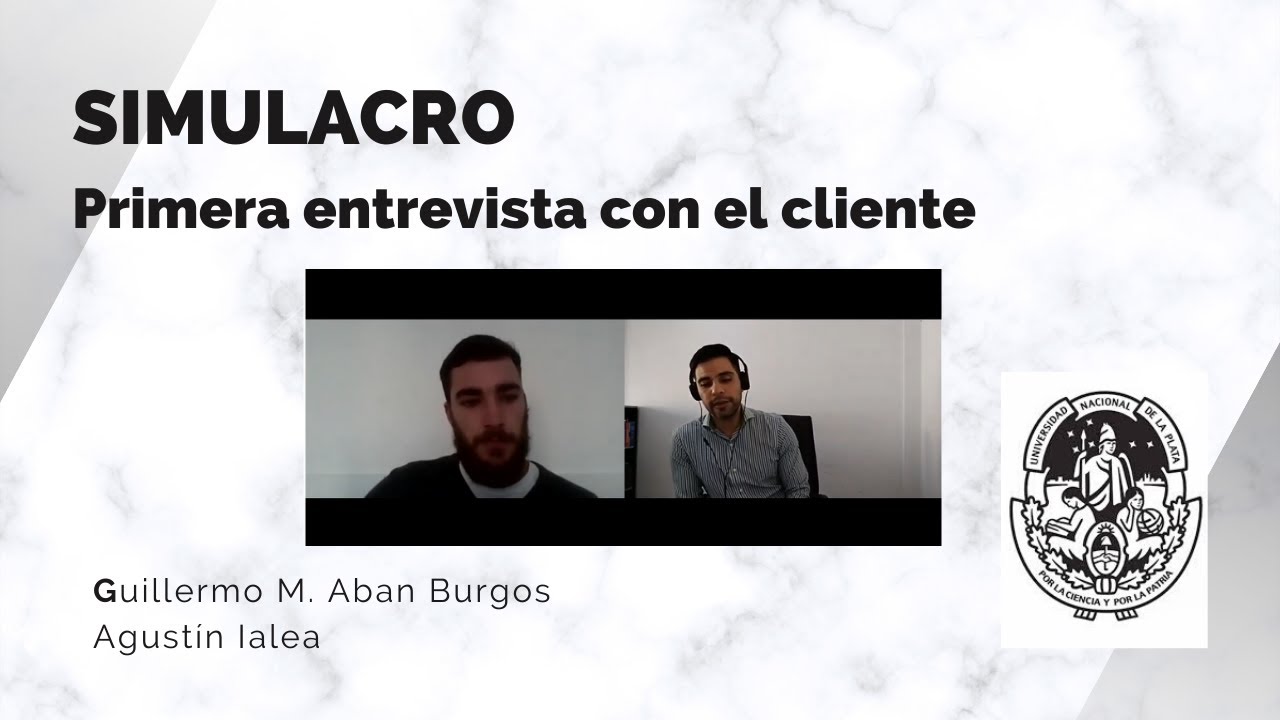 Simulacro de primera entrevista con el cliente