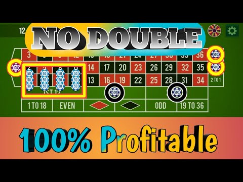 No Double 100% Profitable Strategy ☑️☑️ || Roulette Strategy To Win