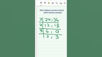 hcf || highest common factor || short division method #math #mathsworld #viral #ytshorts #