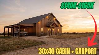30x40 Cabin Barndominium with Carport: Full Cost Breakdown (2026)
