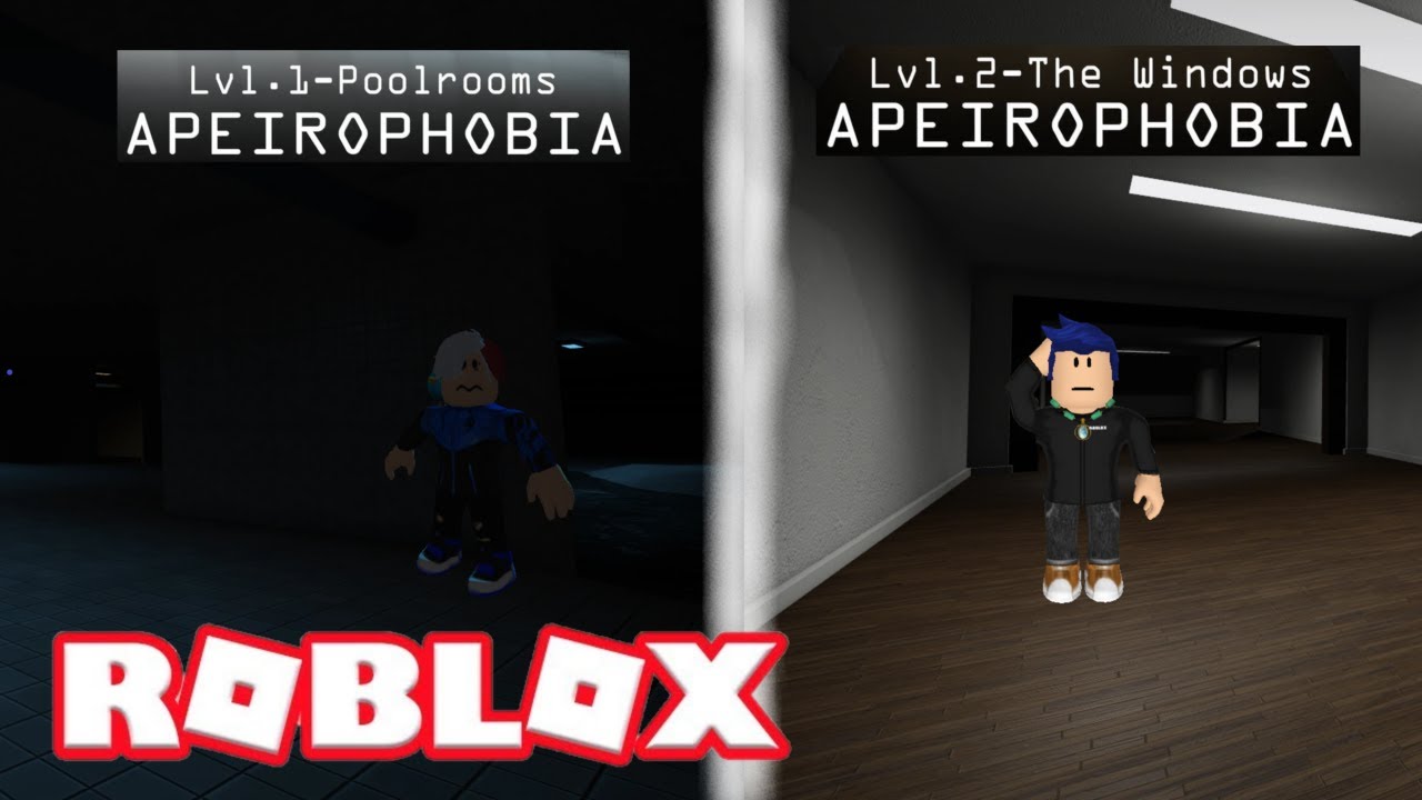 Level 1: The Poolrooms & Level 2: The Windows  Apeirophobia #1 y #2 Roblox  [MEGAPRO] 