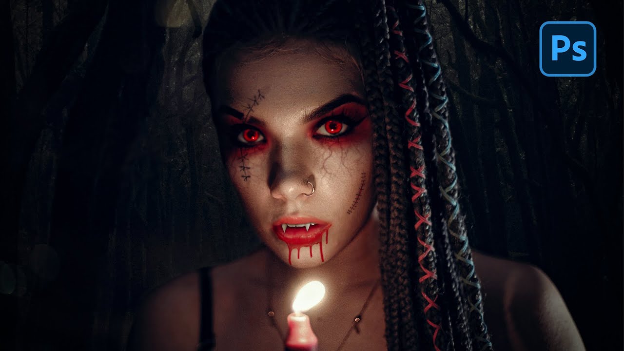 Download Fantasy Photo Manipulation in Photoshop - Vampire Girl!