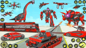 Alien invasion on earth 😱- Dino Robot Transformer Game