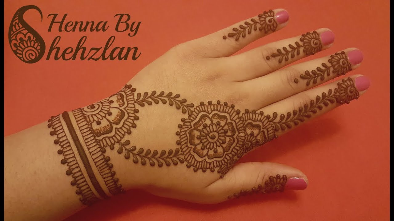 Henna By Shehzlan How To Henna Tutorial 85 Floral YouTube